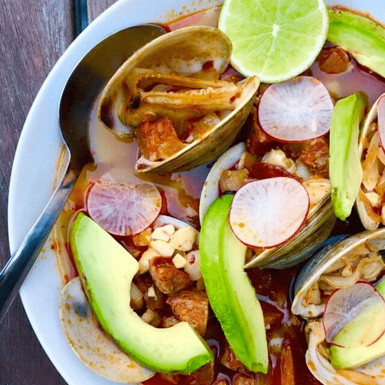 Clam and Chorizo Posole Recipe