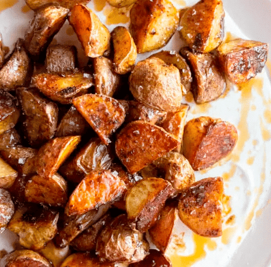 Vinegar Glazed Roasted Potatoes with Mascarpone Recipe