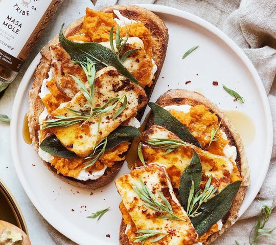 Spiced Honeynut Squash Toasts Recipe