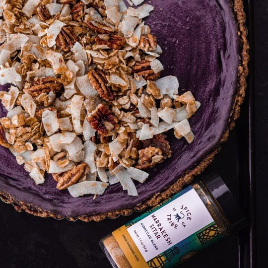 Purple Sweet Potato Marrakesh Sitar Pie with Pecan Streusel Recipe