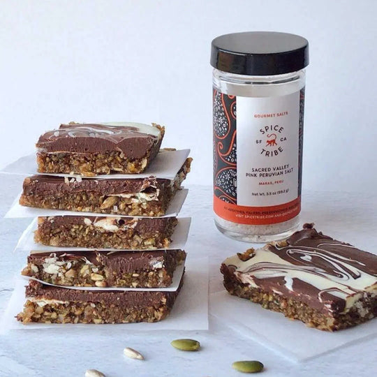 Pumpkin Seed Bars with Chocolate Swirl Topping Recipe