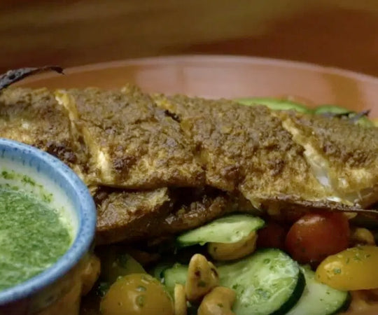 Southeast Asian Inspired Baked Branzino Recipe