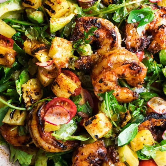 Spicy Grilled Shrimp with Jalapeño Lime Vinaigrette Recipe