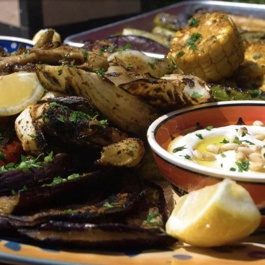 Mediterranean Style Grilled Veggie Platter Recipe