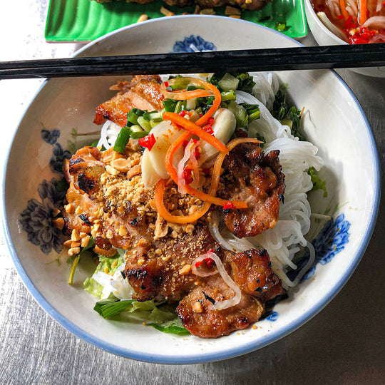 Bún Nem Nướng (Vietnamese Sausage And Rice Noodle) Recipe