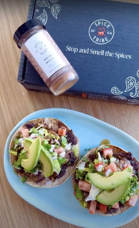 Black Bean and Mushroom Tostadas