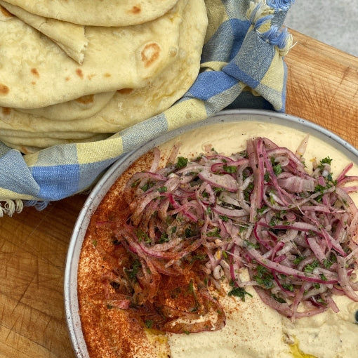 Hummus with Marinated Sumac Onions