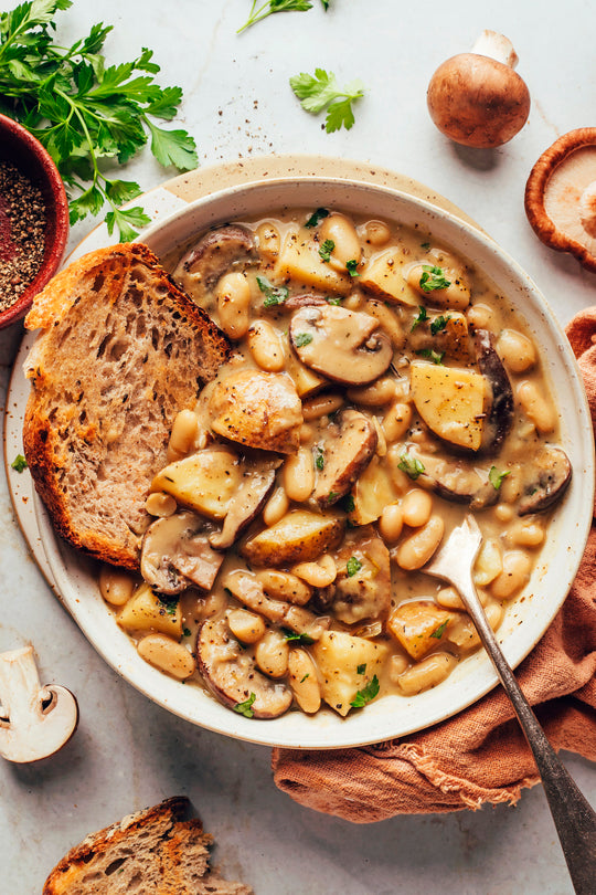 Mushroom White Bean Stew